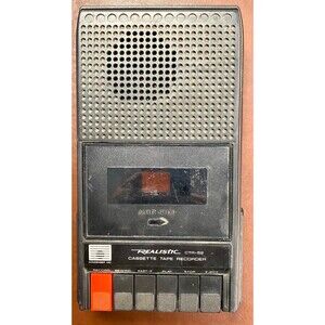 Vintage Realistic Cassette Tape Recorder CTR-52 Radio Shack 14-804 USED
